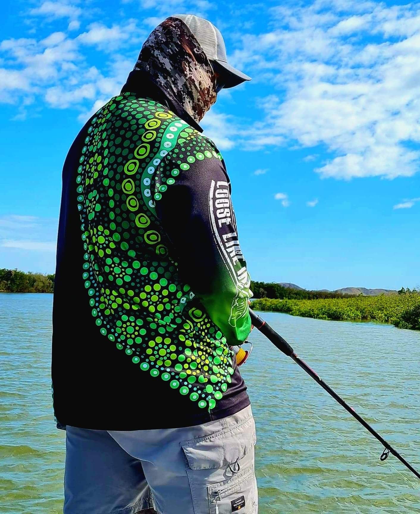 Adult Fishing Shirt Fishing The Inlets  Loose Line Industries –  Looselineindustries
