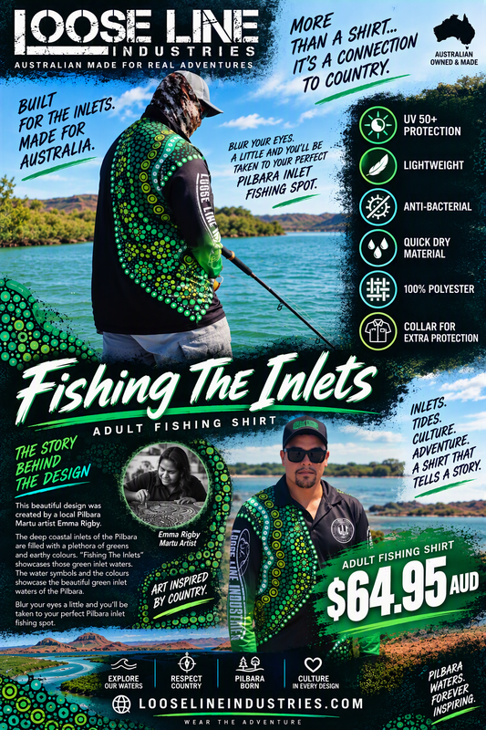 Adult Fishing Shirt "Fishing The Inlets"