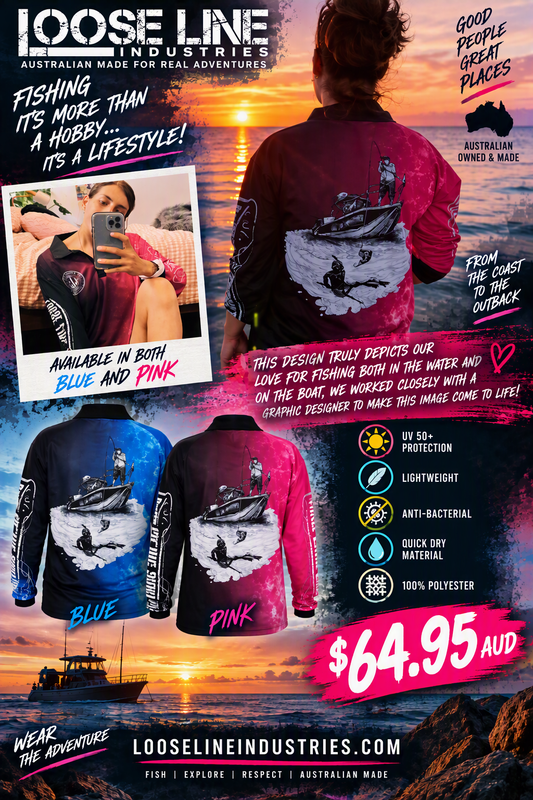 Adult Fishing Shirt "The Original" Pink