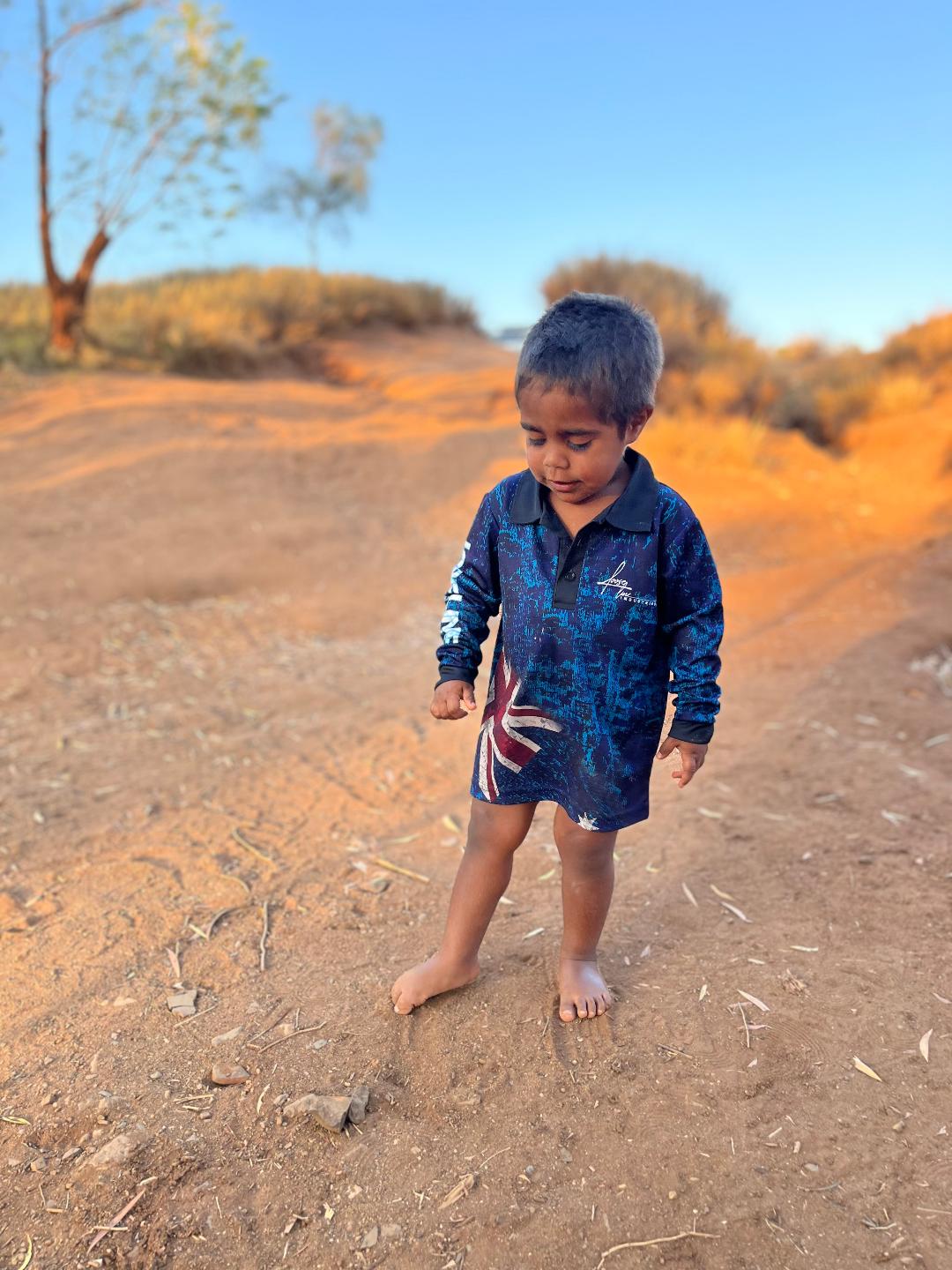 Kids Fishing Shirt Aussie Style
